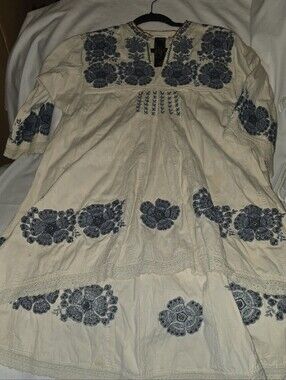 Free People New Romantics Doll Face Embroidered Dress.